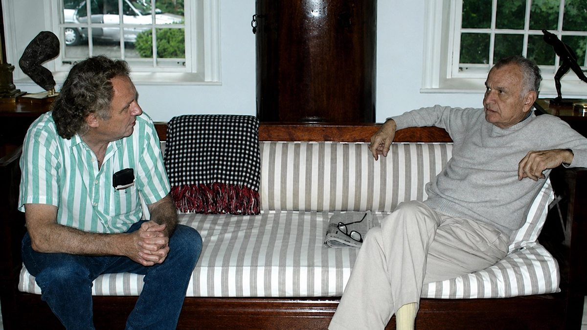 John Mulholland with fashion designer Bill Blass