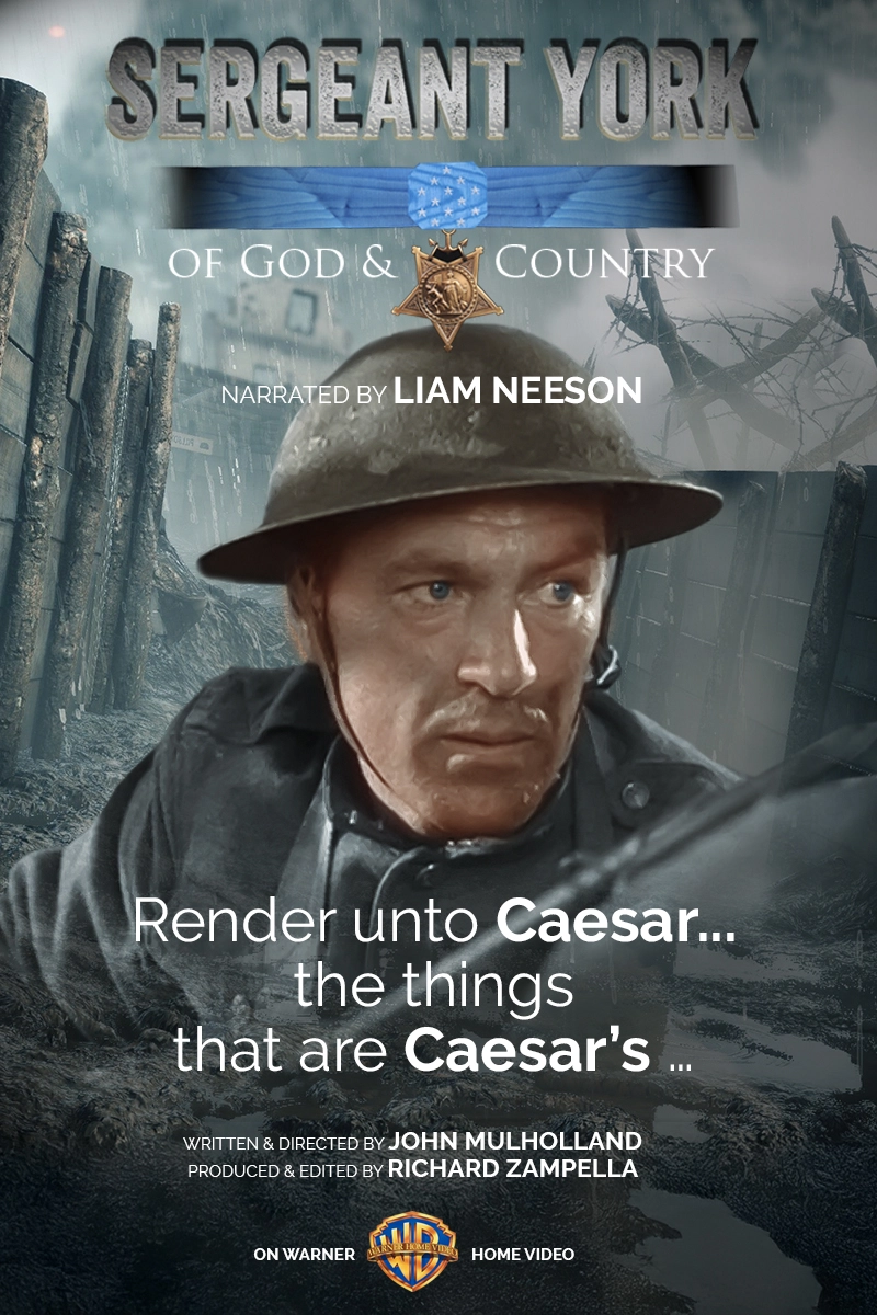 Sergeant York: Of God and Country documentary poster narrated by Liam Neeson