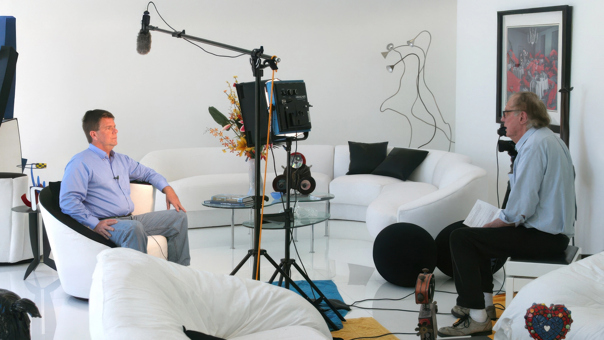 John Mulholland interviewing author James O. Born
