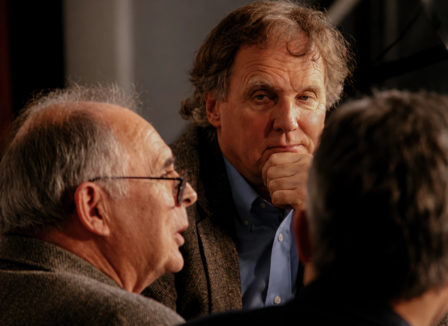 John Mulholland and Patrick Hemingway at the JFK Library