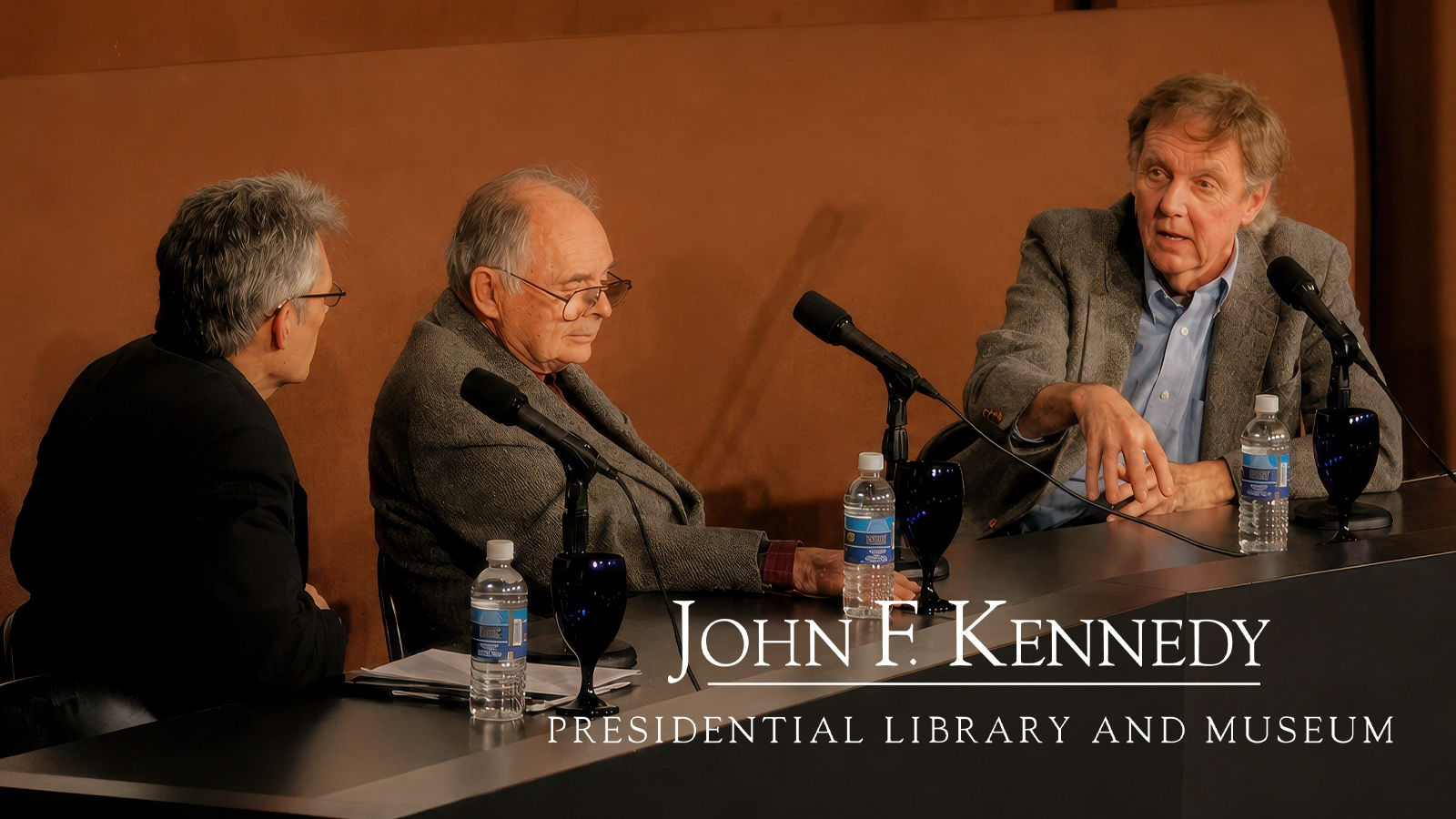 John Mulholland with Patrick Hemingway at the JFK Library in Boston